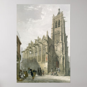 Poster Exterior da igreja de St. Severin, Paris