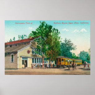 Poster Exterior View of Northern Electric Depot