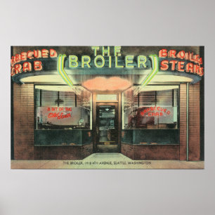 Poster Exterior View of the Broiler Restaurant