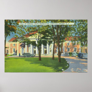 Poster Exterior View of the Hall of Springs