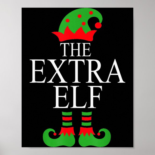Poster Extra Elf Family Matching Christmas Group Pajama M (Frente)
