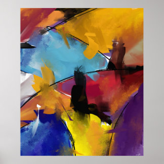 Poster Extra Grand Modèle "Abstrato 1412"