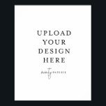 poster extra grande de 40" x 50" - Retrato<br><div class="desc">Personalize o seu cartão em Templett. Depois de terminar de editar,  faça o download do arquivo no formato JPG (não se esqueça de ativar a opção de sangria). Carregue seu design clicando no botão azul "Personalizar".</div>