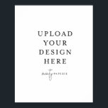 poster extra grande de 40" x 50" - Retrato<br><div class="desc">Personalize o seu cartão em Templett. Depois de terminar de editar,  faça o download do arquivo no formato JPG (não se esqueça de ativar a opção de sangria). Carregue seu design clicando no botão azul "Personalizar".</div>