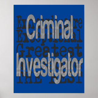 Poster Extraordinário do Investigador Criminal