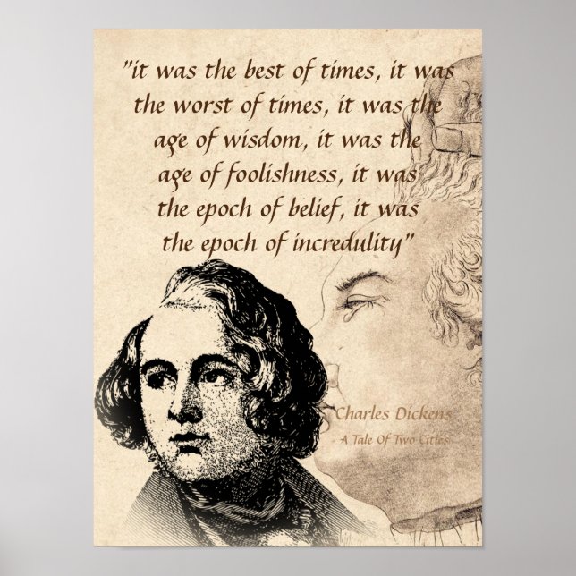 Poster Extrato De Uma Tale De Duas Cidades (Frente)