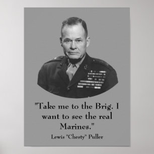 Poster Extrator "Chesty" do general Lewis -- Marinho