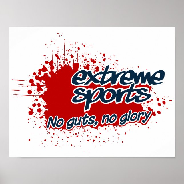 Poster Extreme Sports, personalizável (Frente)