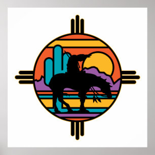 Póster Extremidade do indiano do nativo americano da fuga