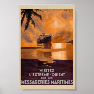 Poster Extremo-Oriente Extremo Oriente Cartaz Antigo 1931