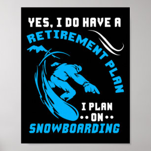 Poster Extremo Plano de Reforma do Snowboard do Esporte