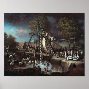 Póster Exumação do Mastodon, 1806