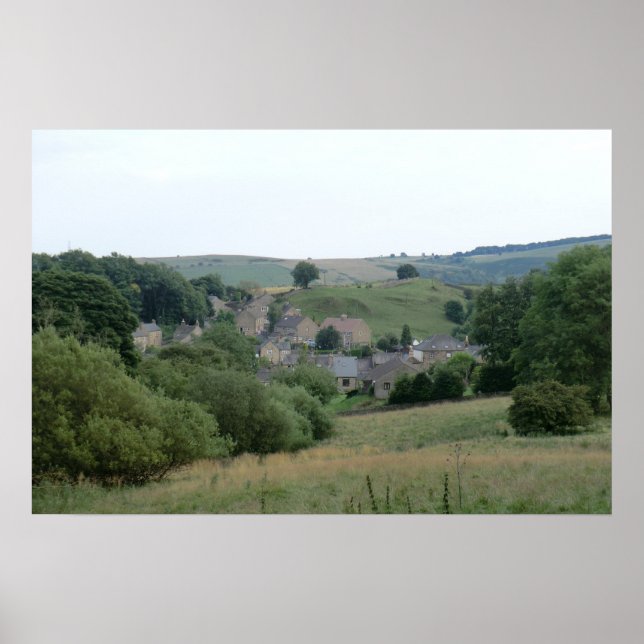 Póster Eyam, a aldeia histórica de peste em Derbyshire (Frente)