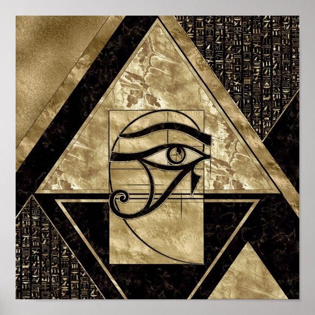 Poster Eye of Horus - Golden Ratio (Frente)