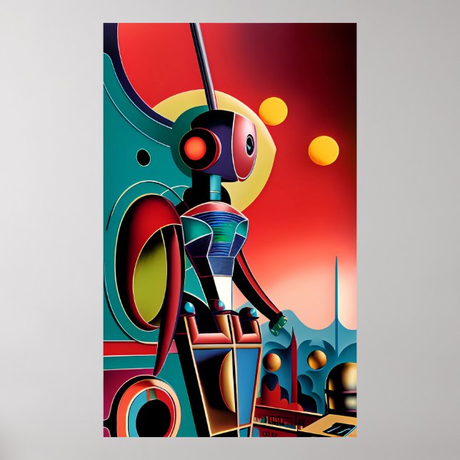 Poster Eye Robot - Ken Gage Surreal Art (Frente)