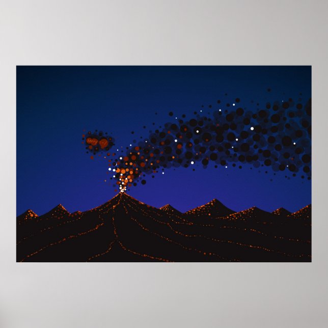 Poster Eyjafjallajokull (Frente)