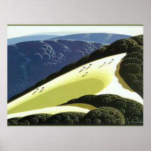 Poster Eyvind Earle - Contrafortes de Sierra Madre - Real