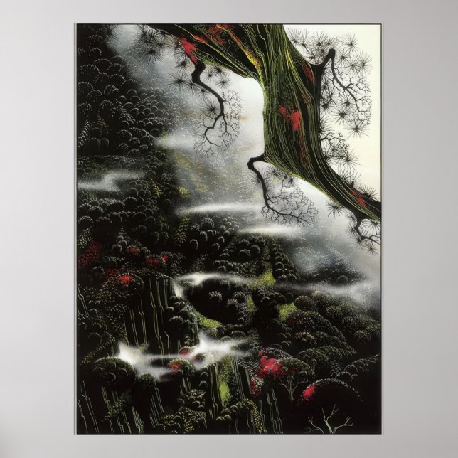 Poster Eyvind Earle -  Farrapos de Nevoeiro e Galho -  19 (Frente)