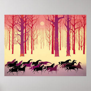 Poster Eyvind Earle - Terra do Sol da Meia-Noite - 1983;