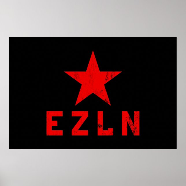 Póster EZLN - Ejmovimento Zapatista de Liberación Naciona (Frente)