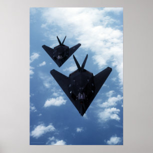 Poster F117A em vôo