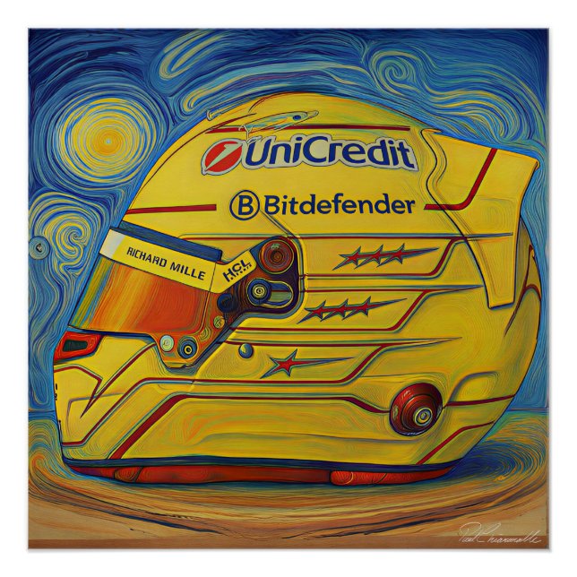 Póster F1 Lewis Helmet (Frente)