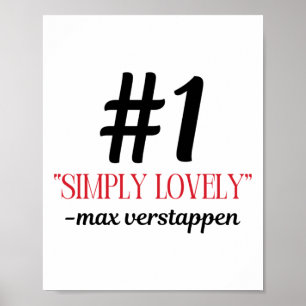 Poster F1 Max Simplesmente Adorável Sticker