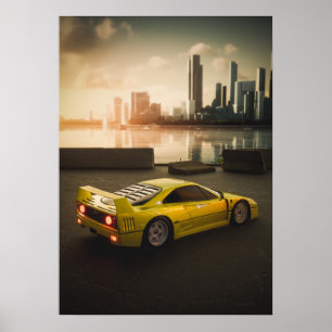 Poster F40 na cidade: Poder Bruto e Beleza