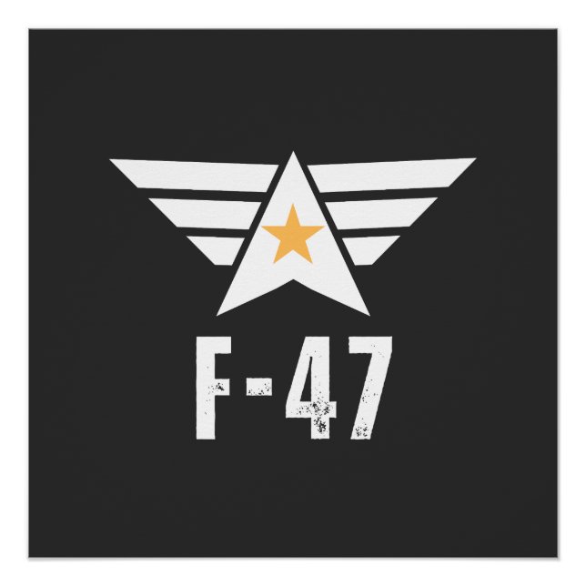 Póster f47 aeronaves de sexta geração (Frente)