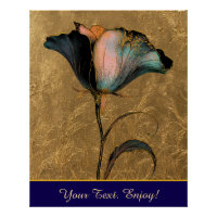 *~* F4 Vintage Dourada da Flor Elegante 23