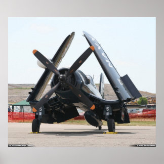 Poster F4U-4N Corsair (Variante de Combatente Noturno)