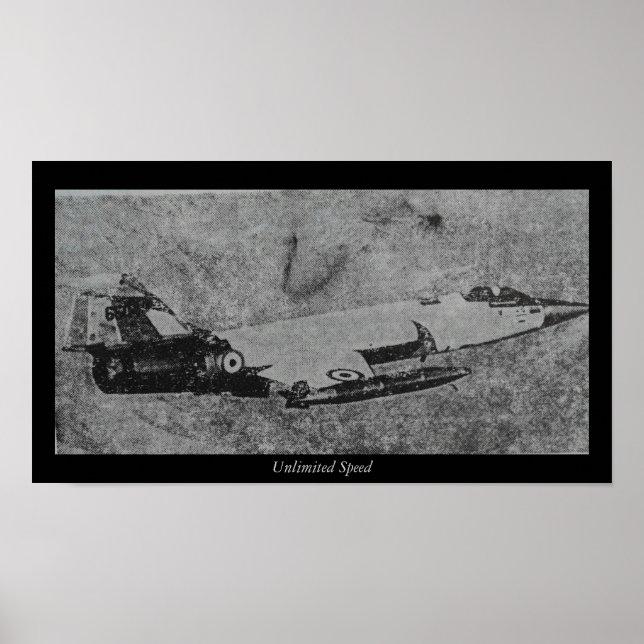 Póster F-104 Foto antiga do caça estelar (Frente)