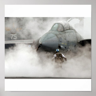 Póster F-14 dentro smoke
