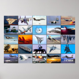 POSTER F-14 "MONTAGEM TOMCAT"