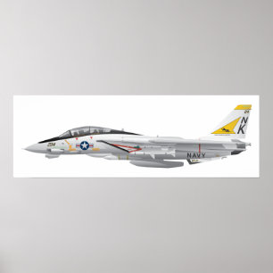 Poster F-14 Tomcat Jet VF-21