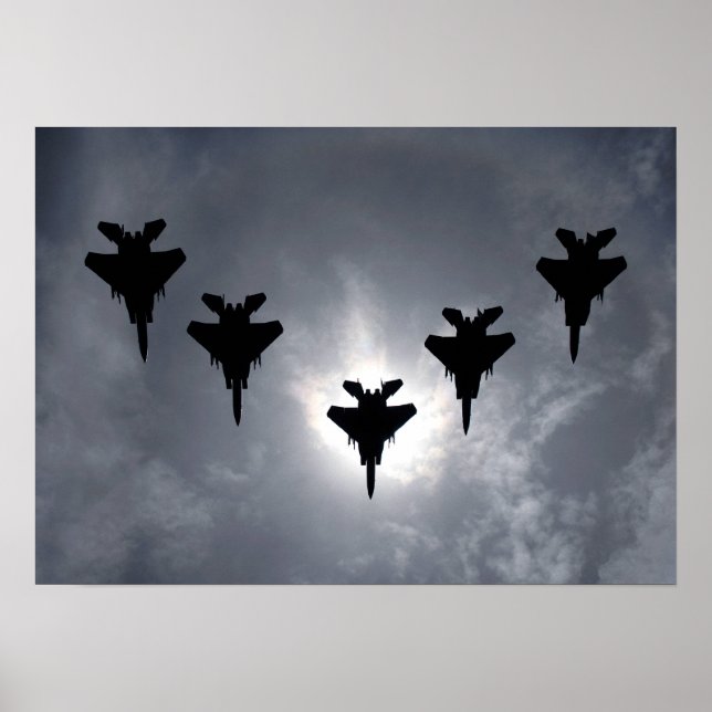 Poster F-15 Aeronaves de Strike Eagle (Frente)