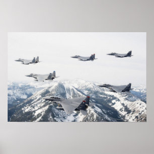 Poster F-15 Aeronaves de Strike Eagle
