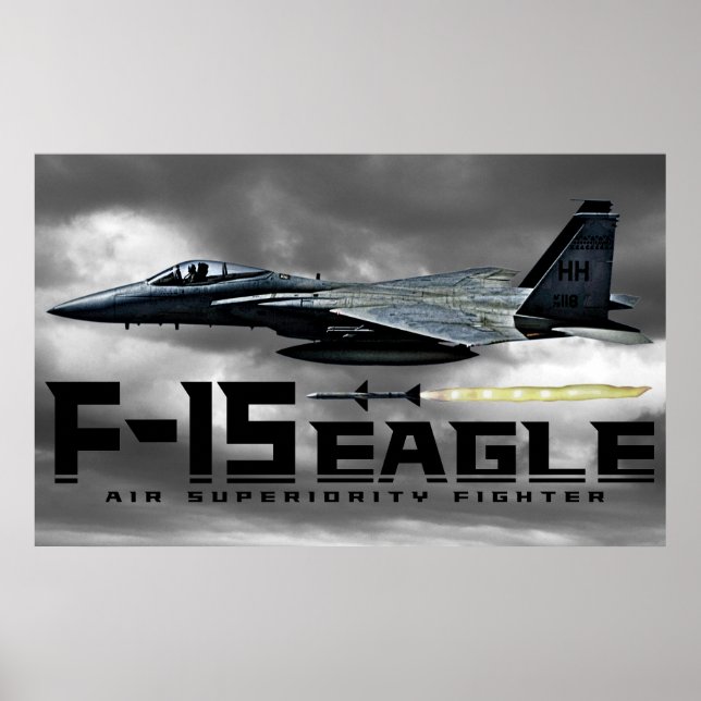 Póster F-15 Águia (Frente)