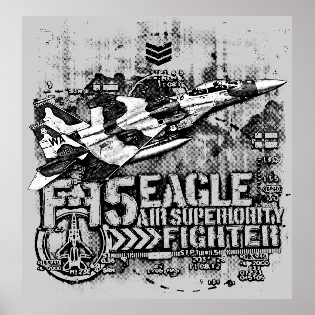 Poster F-15 Águia (Frente)
