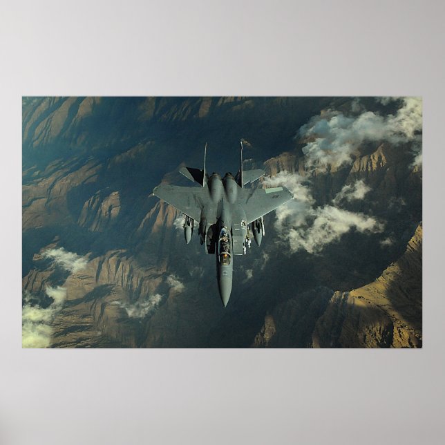 Póster F-15 Águia de Greve (Frente)
