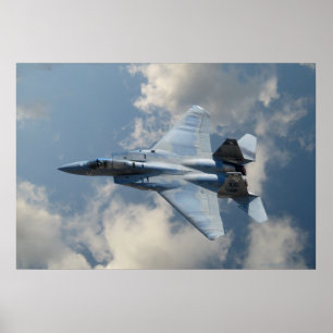 Poster F-15 Eagle em vôo