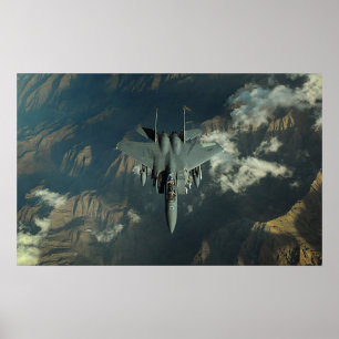Póster F-15 greve Eagle