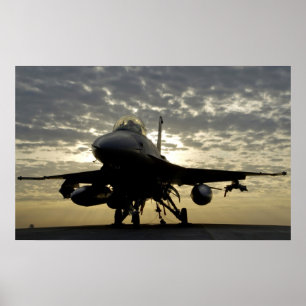 Poster F-16 Combate a aeronaves Falcão