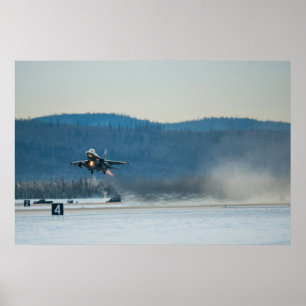 Póster F-16 Combate a aeronaves Falcão