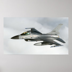 Póster F-16 da Força Aérea Real dos Países Baixos