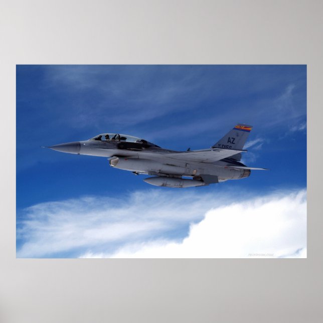 Póster F-16 Dois assentos (Frente)