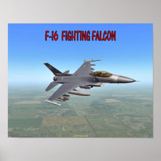 PÓSTER F-16 FALCÃO DE LUTA
