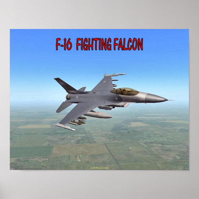 PÓSTER F-16 FALCÃO DE LUTA (Frente)