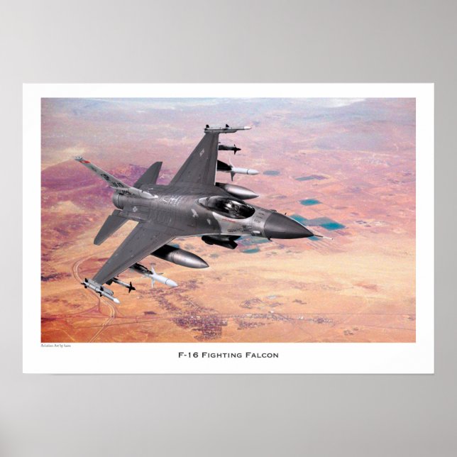 Poster F-16 Fighting Falcon (Frente)