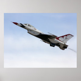 Póster F-16 Thunderbird A Voo